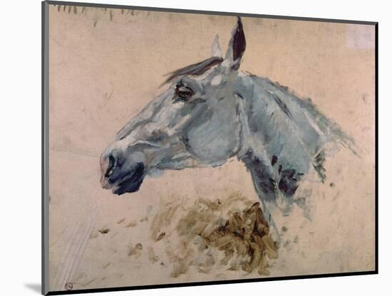 White 'Gazelle' Horse-Henri de Toulouse-Lautrec-Mounted Art Print