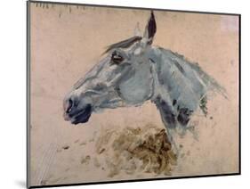 White 'Gazelle' Horse-Henri de Toulouse-Lautrec-Mounted Art Print