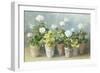 White Geraniums-Danhui Nai-Framed Art Print