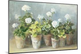 White Geraniums-Danhui Nai-Mounted Art Print