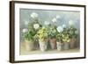 White Geraniums-Danhui Nai-Framed Art Print