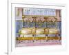 White Gilt and Painted Settee, Pergolesi Influence 1911-1912-Edwin Foley-Framed Giclee Print