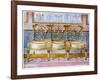 White Gilt and Painted Settee, Pergolesi Influence 1911-1912-Edwin Foley-Framed Giclee Print