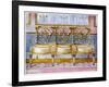 White Gilt and Painted Settee, Pergolesi Influence 1911-1912-Edwin Foley-Framed Giclee Print