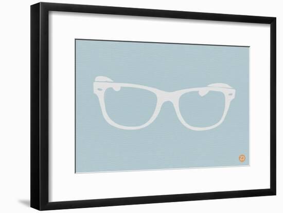 White Glasses-NaxArt-Framed Art Print