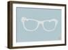 White Glasses-NaxArt-Framed Art Print