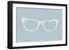 White Glasses-NaxArt-Framed Art Print