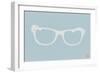 White Glasses-NaxArt-Framed Art Print