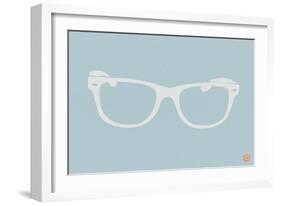 White Glasses-NaxArt-Framed Art Print