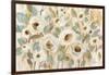 White Gold and Sage Floral-Silvia Vassileva-Framed Art Print