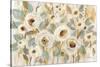 White Gold and Sage Floral-Silvia Vassileva-Stretched Canvas