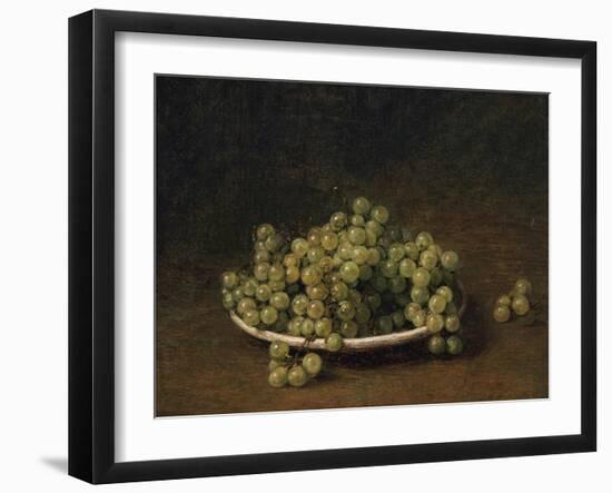 White Grapes on a Plate-Henri Fantin-Latour-Framed Giclee Print