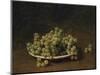 White Grapes on a Plate-Henri Fantin-Latour-Mounted Giclee Print