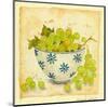 White Grapes-Alie Kruse-Kolk-Mounted Art Print