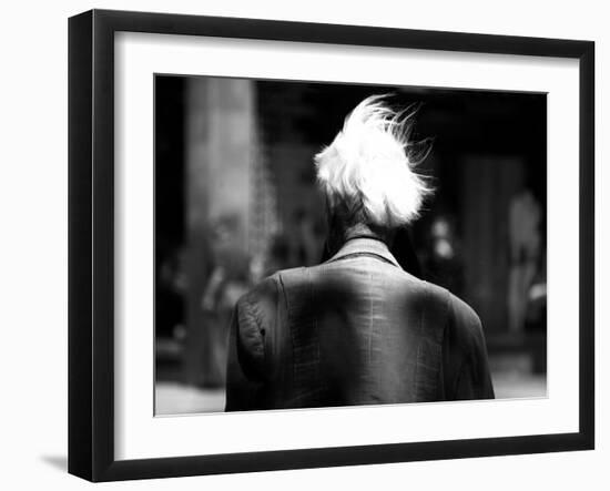 White Hair in the Wind-Sharon Wish-Framed Photographic Print