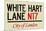 White Hart Lane N17 London Sign-null-Mounted Art Print