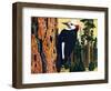 White Headed Woodpecker-Fred Ludekens-Framed Giclee Print