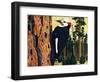 White Headed Woodpecker-Fred Ludekens-Framed Giclee Print