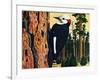 White Headed Woodpecker-Fred Ludekens-Framed Giclee Print