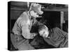 WHITE HEAT, Edmond O'Brien, James Cagney, 1949 (b/w photo)-null-Stretched Canvas