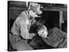 WHITE HEAT, Edmond O'Brien, James Cagney, 1949 (b/w photo)-null-Stretched Canvas