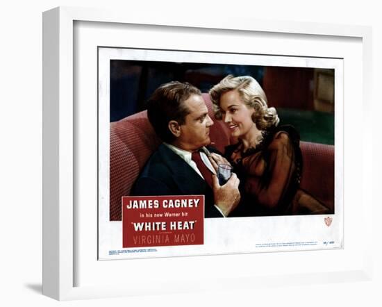 White Heat, from Left, James Cagney, Virginia Mayo, 1949-null-Framed Art Print