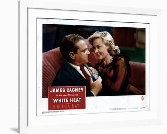 White Heat, from Left, James Cagney, Virginia Mayo, 1949-null-Framed Art Print