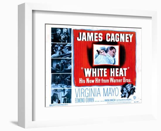 White Heat, James Cagney, 1949-null-Framed Art Print