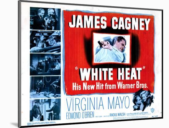 White Heat, James Cagney, 1949-null-Mounted Art Print
