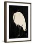 White Heron Standing in the Rain-Koson Ohara-Framed Giclee Print