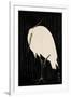 White Heron Standing in the Rain-Koson Ohara-Framed Giclee Print