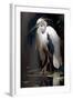 White Heron-Vivienne Dupont-Framed Art Print
