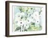 White Hollyhocks-Katrina Pete-Framed Art Print