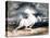 White Horse, 19th Century-Eugene Delacroix-Stretched Canvas