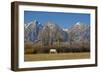 White Horse and Teton Mts, Moose Head Ranch, Grand Teton National Park, Wyoming-Michel Hersen-Framed Photographic Print