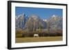 White Horse and Teton Mts, Moose Head Ranch, Grand Teton National Park, Wyoming-Michel Hersen-Framed Photographic Print