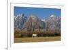 White Horse and Teton Mts, Moose Head Ranch, Grand Teton National Park, Wyoming-Michel Hersen-Framed Photographic Print