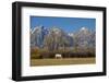 White Horse and Teton Mts, Moose Head Ranch, Grand Teton National Park, Wyoming-Michel Hersen-Framed Photographic Print