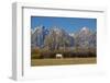 White Horse and Teton Mts, Moose Head Ranch, Grand Teton National Park, Wyoming-Michel Hersen-Framed Photographic Print