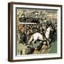 White Horse at the 1923 Cup Final at Wembley-English School-Framed Giclee Print