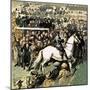 White Horse at the 1923 Cup Final at Wembley-English School-Mounted Giclee Print