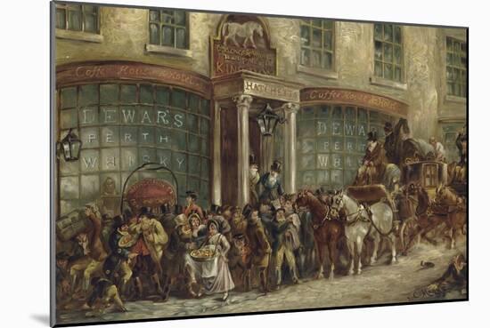 White Horse Cellar Hatchetts, Piccadilly, London-J.C. Maggs-Mounted Giclee Print