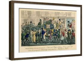 White Horse Cellar, Piccadilly, 1821-Isaac Robert Cruikshank-Framed Giclee Print