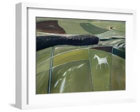 White Horse, Cherhill-Eric Hains-Framed Giclee Print