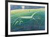 White Horse Hill, Uffington, 1992-Evangeline Dickson-Framed Giclee Print