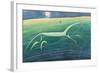 White Horse Hill, Uffington, 1992-Evangeline Dickson-Framed Giclee Print