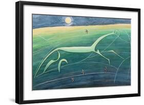 White Horse Hill, Uffington, 1992-Evangeline Dickson-Framed Giclee Print