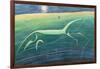 White Horse Hill, Uffington, 1992-Evangeline Dickson-Framed Giclee Print