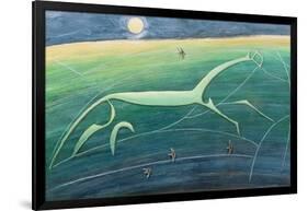 White Horse Hill, Uffington, 1992-Evangeline Dickson-Framed Giclee Print