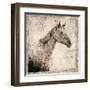 White Horse I-Irena Orlov-Framed Art Print